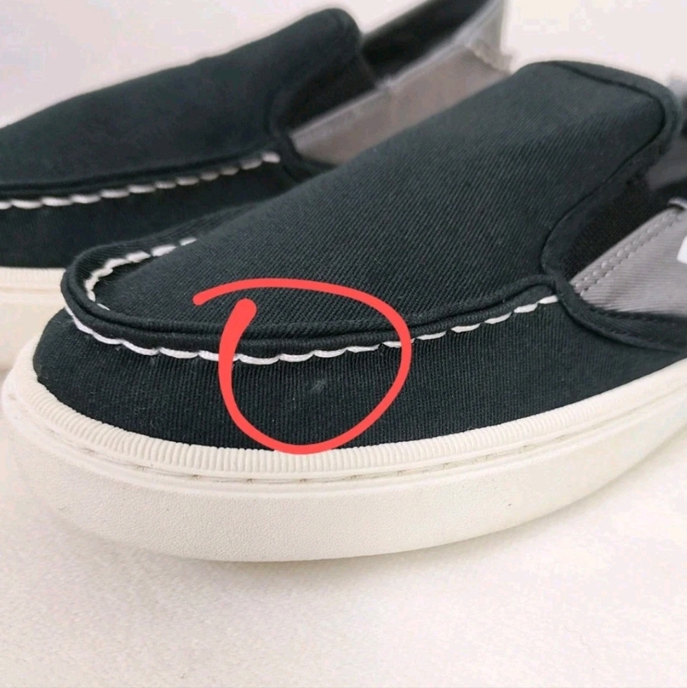 Sperry Kids Salty Washable Loafers Slip-on Shoes Size 4 Black Casual Easy Gray - Picture 7 of 7